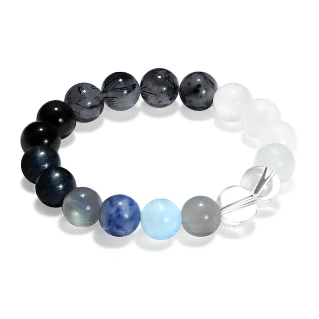 【普陀山官方已过香】 普陀山文创 净化心灵能量磁场白幽灵时来运转纳福聚财黑发晶转运事业旺#好运 闺蜜 白水晶 手串 男女同款情侣款