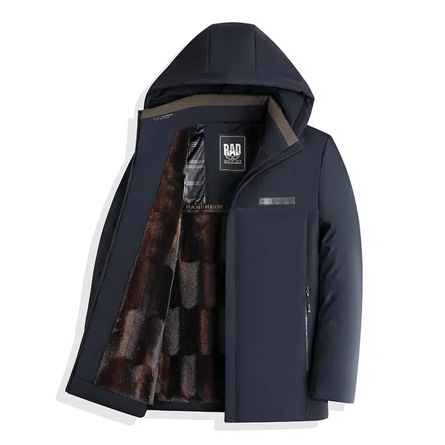 卡丹狄诺 秋冬商务休闲爸爸装棉衣防风保暖棉服外套 男款