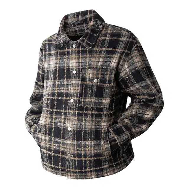 金盾 百搭小香风格子夹克外套 男款