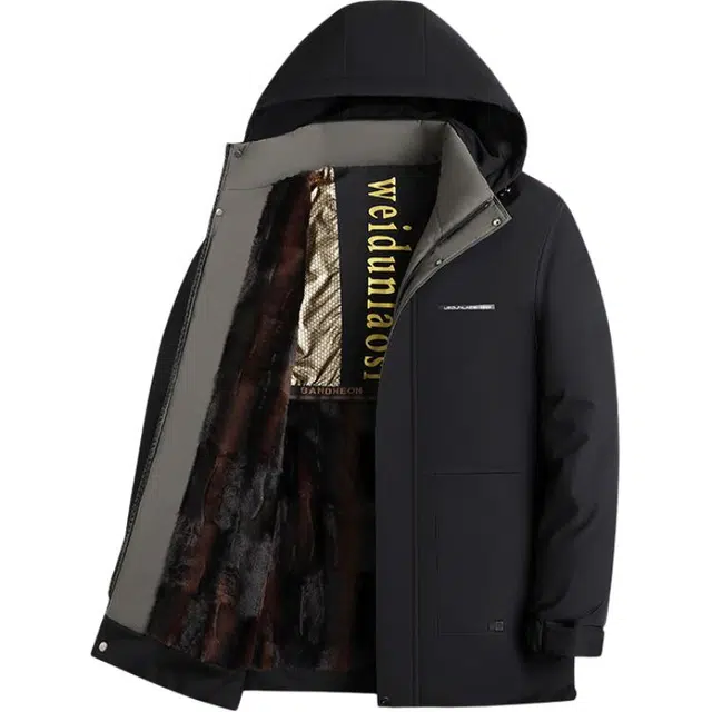 卡丹狄诺 冬季加绒加厚棉衣外套休闲舒适保暖防风棉服 男款