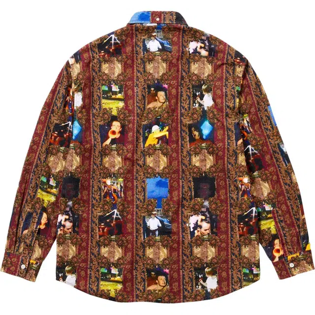 Supreme x Mark Leckey FW23 WEEK4 HARDCORE PRINTED CORDUROY SHIRT