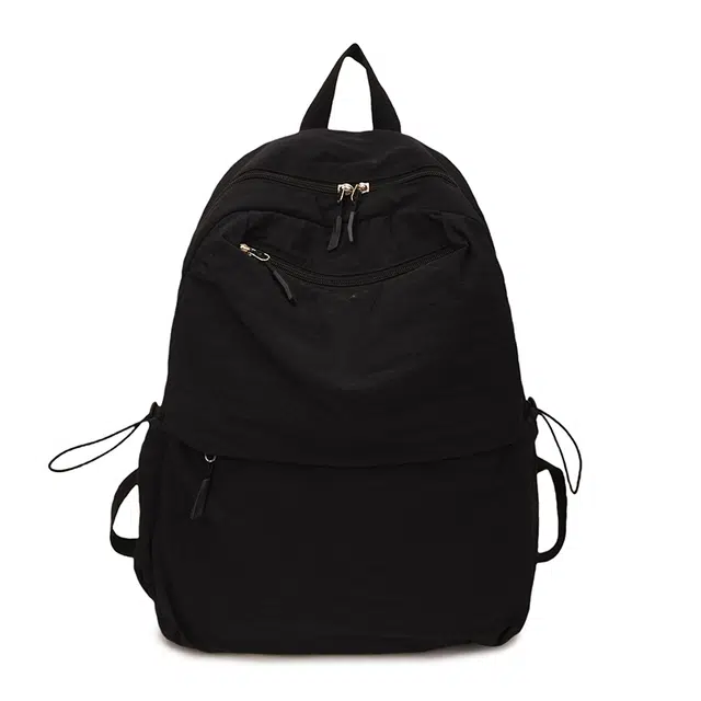 德力熊 简约纯色百搭时尚轻便 尼龙布 双肩包 男女同款情侣款 多色