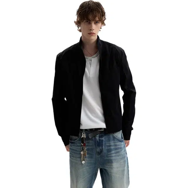 北极绒 网眼原纱服立领休闲运动户外长袖轻量薄显瘦夹克 男款