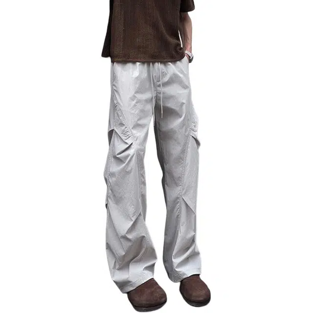 唐启 美式速干工装裤夏季薄款机能伞兵裤子直筒运动户外登山裤休闲裤 男女同款