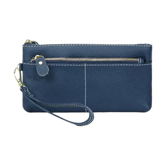 掐尖 简约时尚韩版 头层牛皮 手拿包 常规 女款 多色