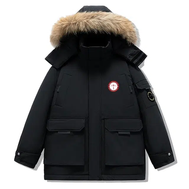 红蜻蜓 工装派克户外保暖时尚保暖棉服 男女同款