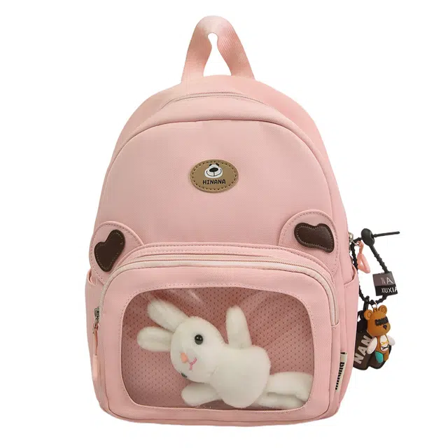 行途 可爱卡通百搭休闲时尚高颜值休闲 尼龙 双肩包 常规 女款 多色