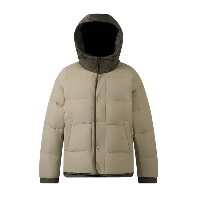 鸭鸭 纯色单排扣纯色保暖羽绒服 男款