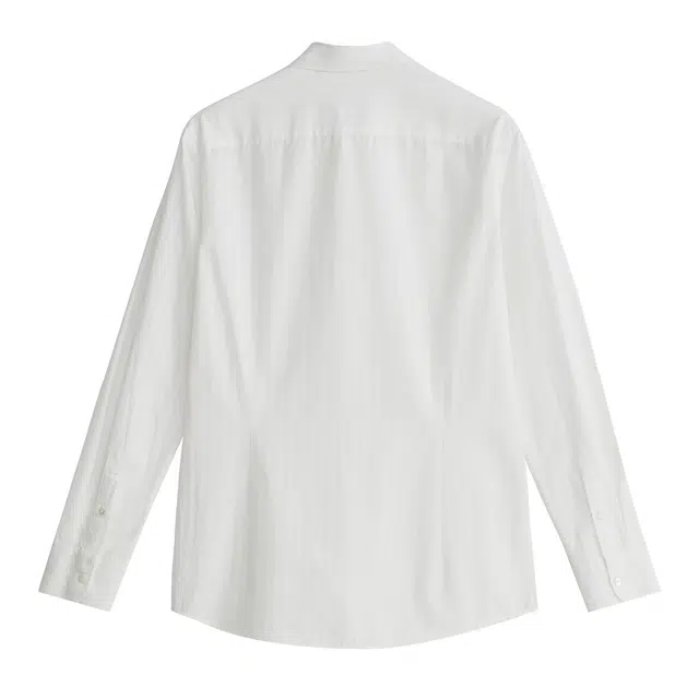 丹宁哲学 极简商务系列 高端暗纹提花秋季通勤纯棉衬衫 男款