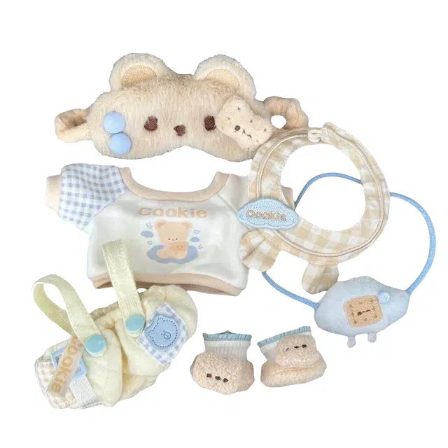 迪爱歪 欢迎小狗小熊饼干 可爱套装 娃衣着替