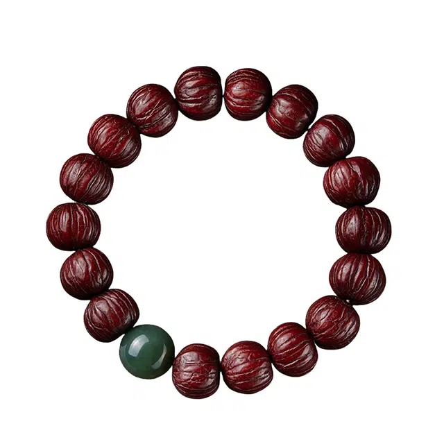 宣华意 国潮新中式复古高端 精品老型佛念珠原籽 盘玩文玩 招财纳福 转运#好运 单圈 菩提籽 手串 男女同款情侣款