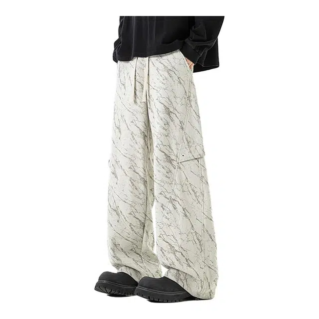 金盾 美式宽松阔腿休闲裤 男款