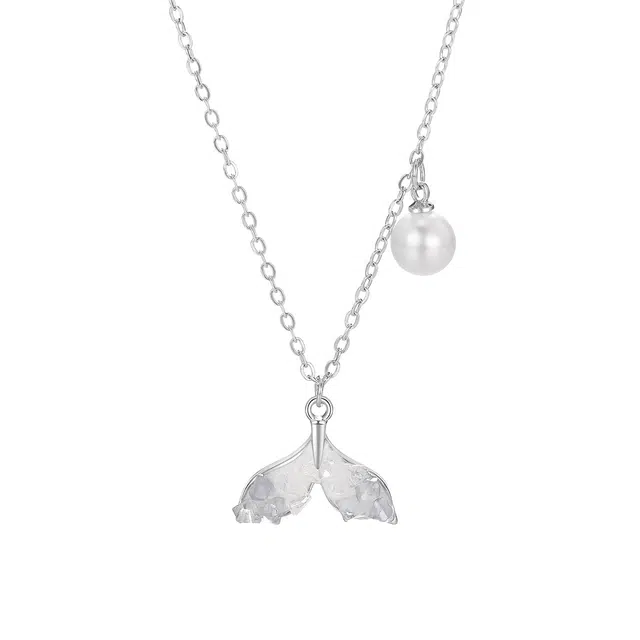 珂里 余生有你 夏日鱼尾 轻奢小众高级感 合金 项链 女款