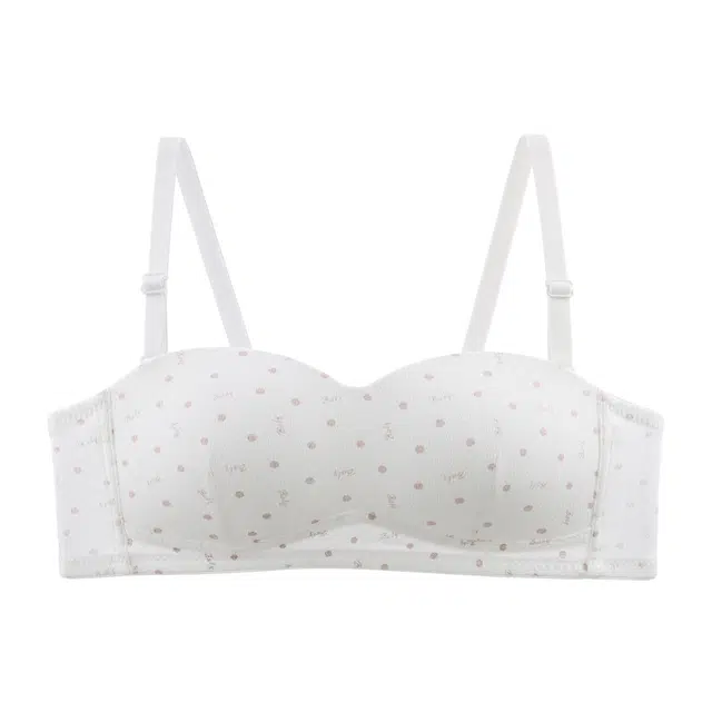 戴维诗 舞蹈生专用无肩带防滑内衣女聚拢防下垂塑形抹胸初高中学生隐形防走光文胸 女款