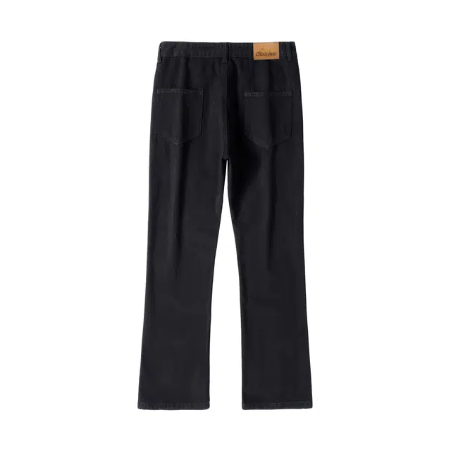 周同学 周杰伦 美式复古基础款高街水洗做旧废土风舒适亲肤高级感显高显中腰加绒可选宽松休闲通勤直筒垂感弯刀微喇牛仔裤 男女同款