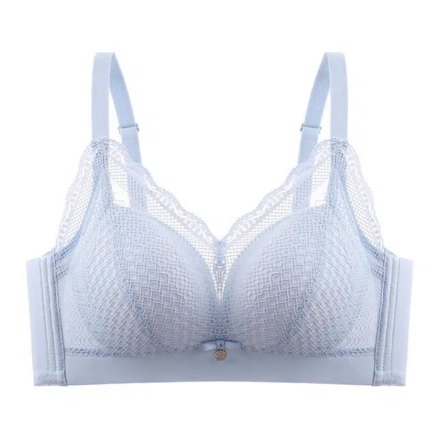 戴维诗 蕾丝内衣女聚拢防下垂塑形显大收副乳上托调整型夏季薄款文胸 女款