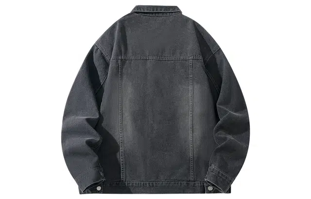 王者荣耀 美式刺绣复古随性重工出街穿搭基础百搭户外休闲宽松廓形高街牛仔外套 男女同款