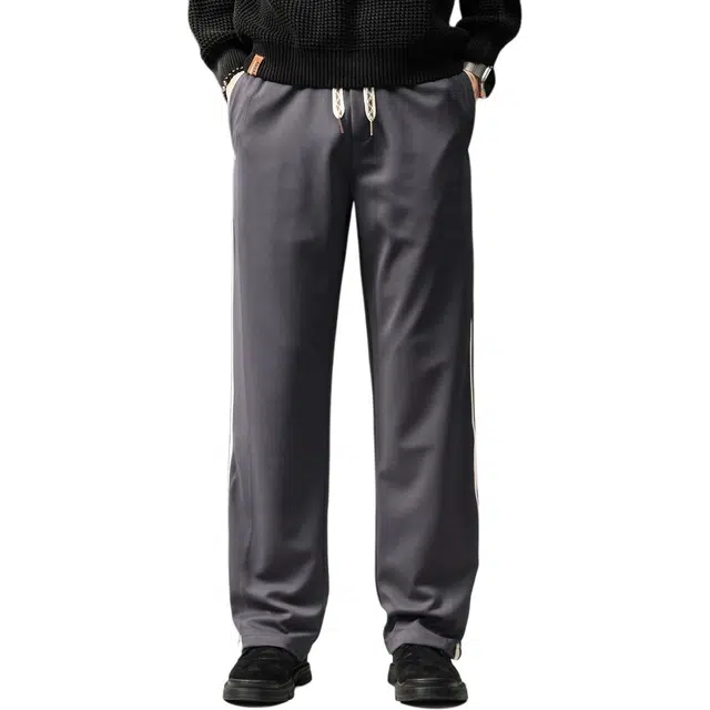 贵色 日系潮流百搭侧条纹亲肤柔软日常潮牌休闲裤 男女同款