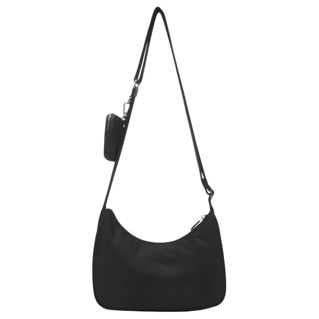 MLB Large Logo Nylon Bag Black