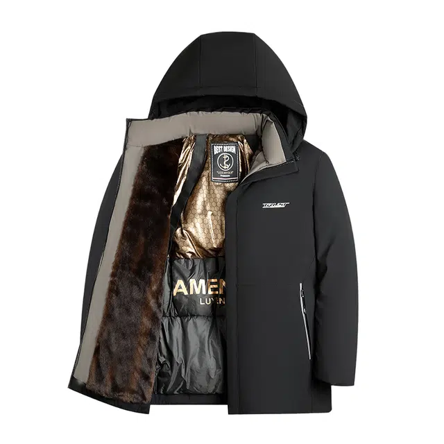 卡丹狄诺 冬季商务休闲男棉衣加厚保暖棉服外套 男款