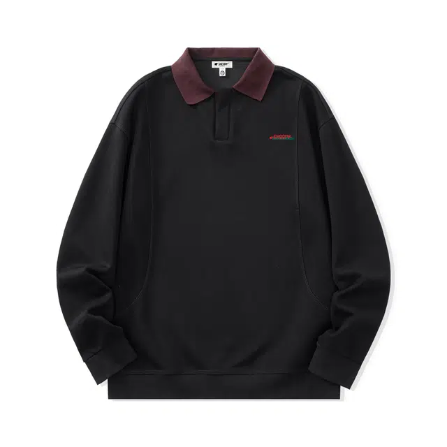 SNOOPY Colorblock Pullover Collar Sweatshirt