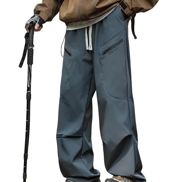 金盾 外登山徒步防泼水裤子直筒休闲裤 男款