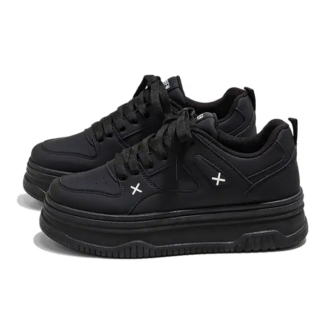 乐乐鱼 百搭厚底学院风 低帮 板鞋 男款