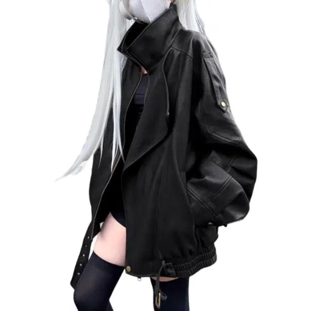 沐晓欣 美式复古高级感长袖夹克外套 女款