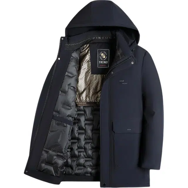 卡丹狄诺 冬季加厚棉衣中年爸爸装商务休闲保暖防风棉服外套 男款