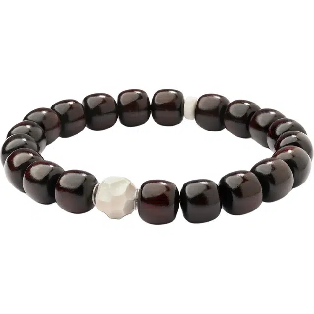 三檀小舍 国风国潮新中式 无相文玩盘玩绕指柔 紫檀属 手串 男女同款情侣款