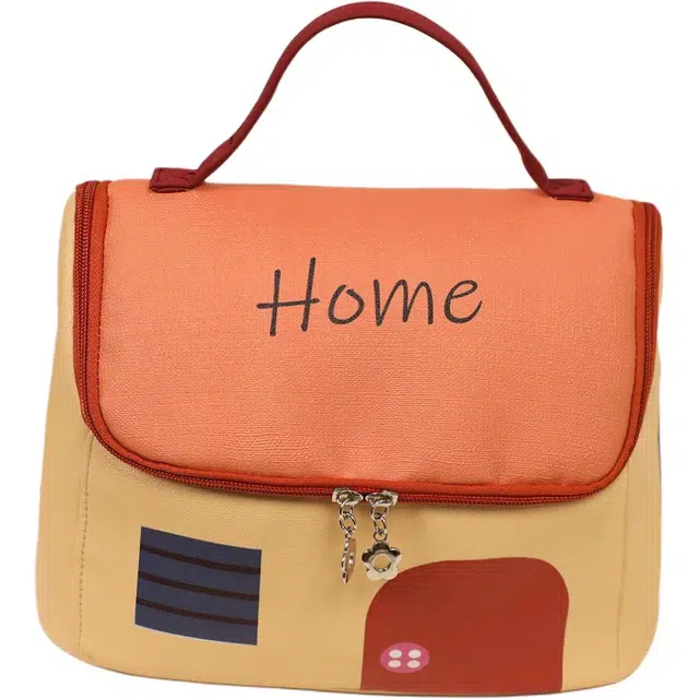 米甜兔可爱房子化妆包大容量高颜值分区护肤品包防水手提洗漱包 收纳