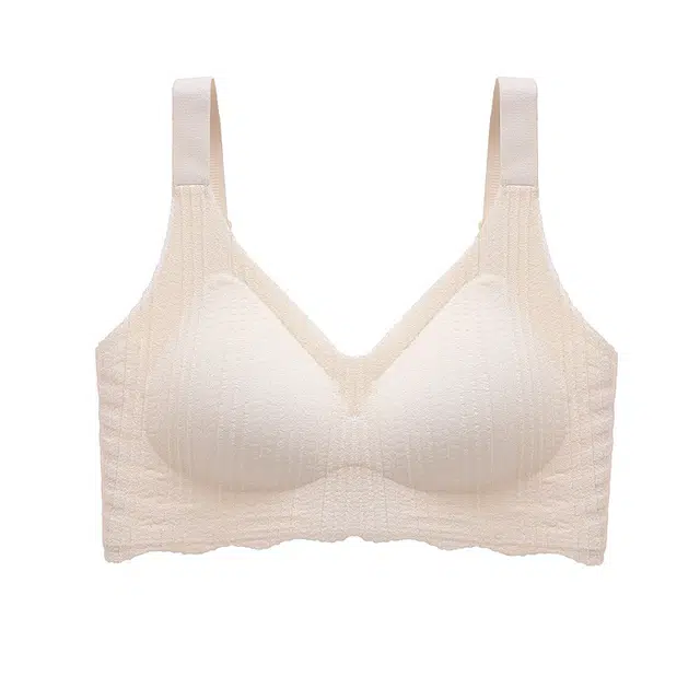 慕梵度 固定杯软支撑大码无痕内衣女聚拢上托收副乳防下垂大胸显小显瘦亲肤舒适透气文胸 女款