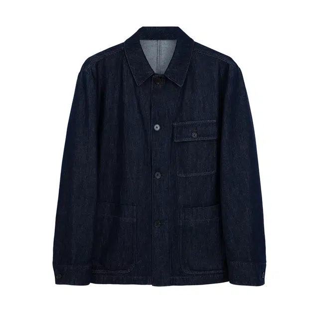 丹宁哲学 不易落色莱赛尔棉面料 巴恩风原色款工装夹克 男款