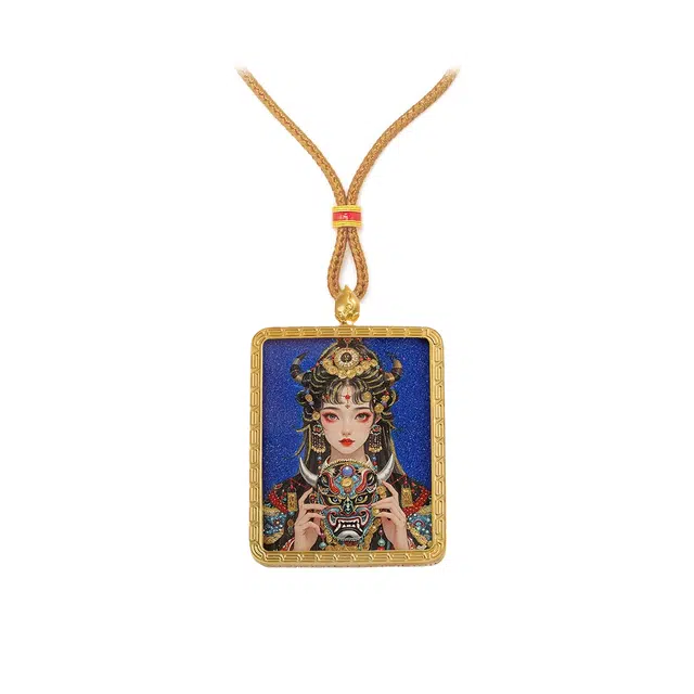 【五路财神来敲门】 玉临门 福气满满 锦上添花 时来运转 诸事顺利 前世今生唐卡复古民族风手工#好运 合金 项链 男女同款情侣款