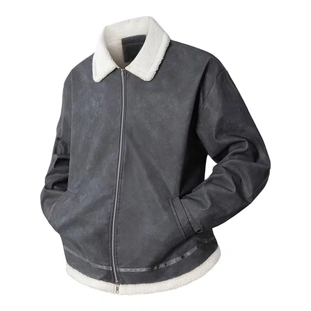 金盾 美式复古冬季加绒夹克外套 男女同款