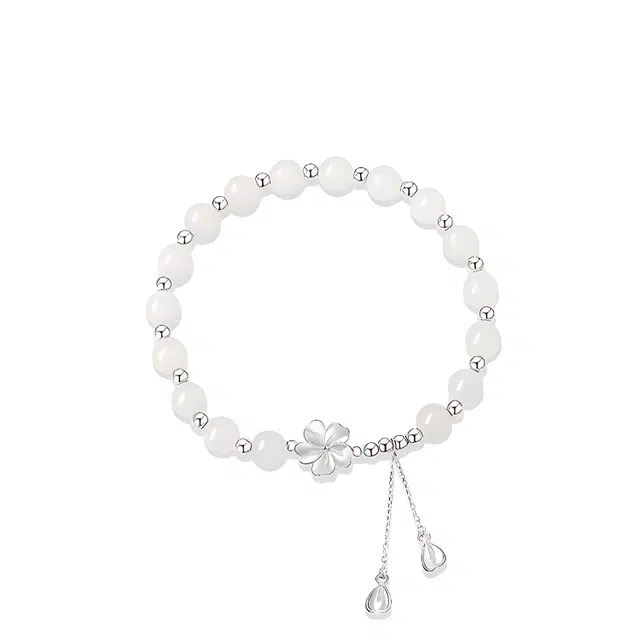 【桃之夭夭】 重庆金店 桃花朵朵 灼灼其华新中式轻奢精致甜美浪漫日常通勤百搭古典温婉轻奢#好运 琉璃 手串 男女同款情侣款