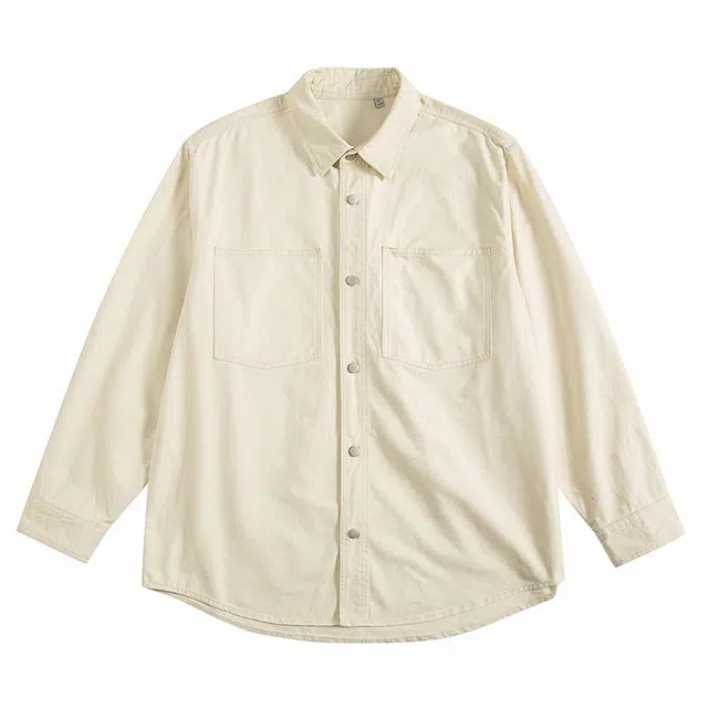 金盾 纯色时尚舒适百搭长袖衬衫 男女同款