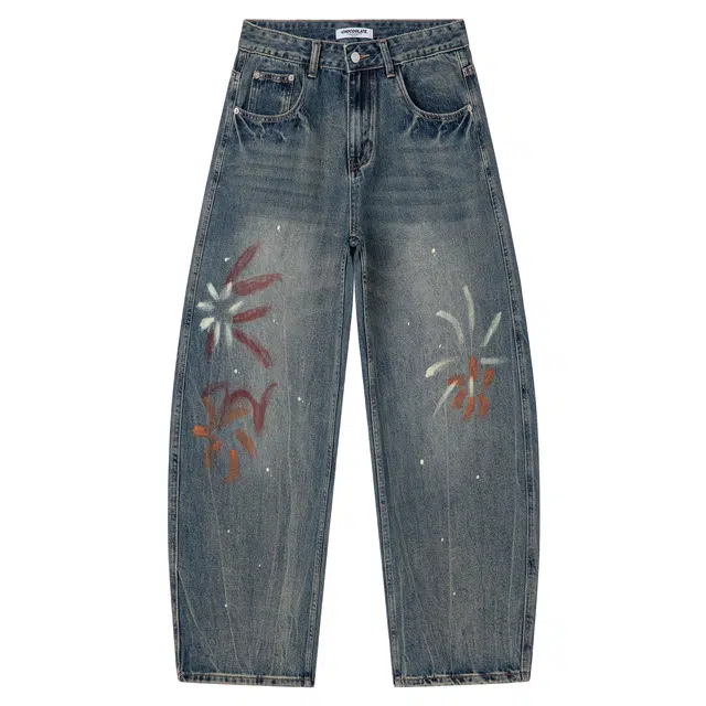 CHOCOOLATE Cat Whisker Straight Leg Jeans