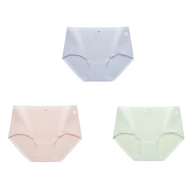 潞优野 高级感无痕中腰透气三角内裤 女款