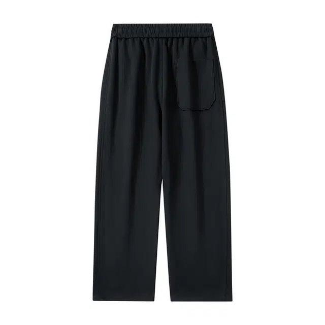 金盾 纯色系带直筒休闲裤 男款