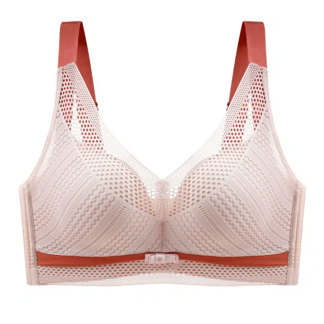 慕梵度 全罩杯性感蕾丝杯面大码内衣女大胸显小聚拢上托防下垂收副乳显小轻薄透气调整型文胸 女款