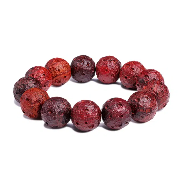 木盛缘 高油高密星球佛珠文玩单圈【雕刻造型  个性设计】#好运 紫檀属 手串 男女同款情侣款