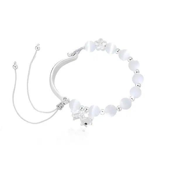 重庆金店 顺遂如意铃兰花 平安吉祥新中式白月光清冷复古民族风轻奢小众高级感 精致优雅气质温柔#好运 琉璃 手链 男女同款情侣款