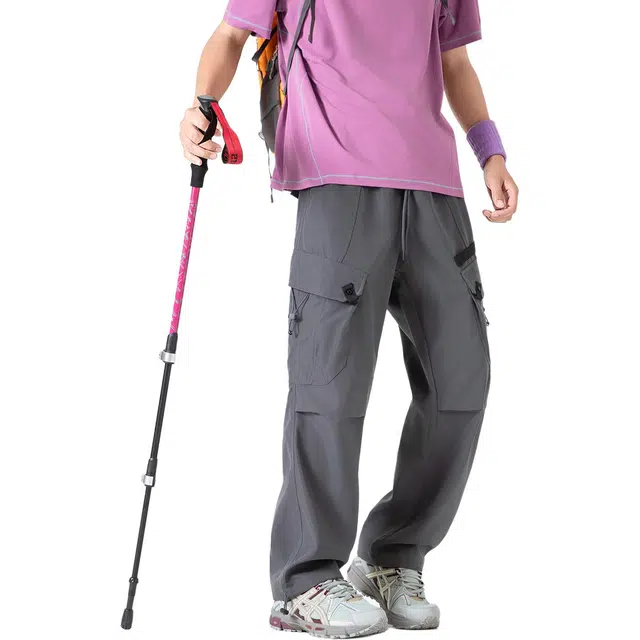 地界二 美式复古潮流多功能运动休闲工装裤 男女同款