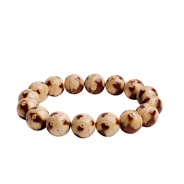 木盛缘 【暴力来财  好运熊猫】文玩木饰佛珠单圈 紫金鼠 手串 男女同款情侣款