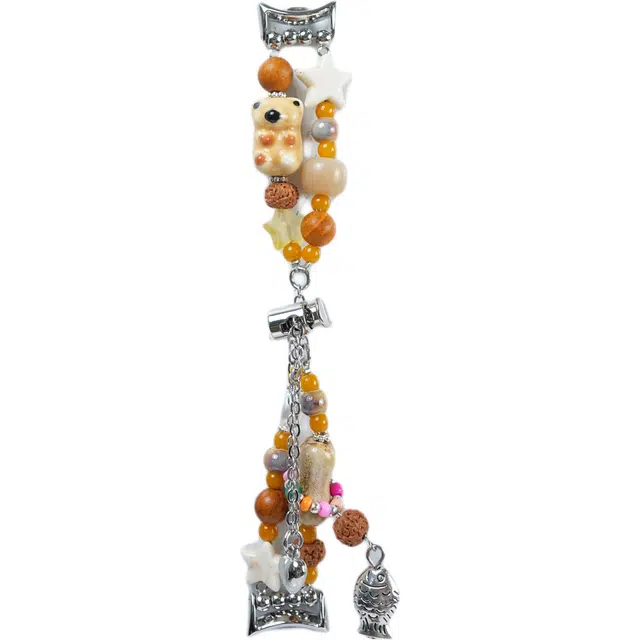 卫欣 表带 小米红米适用 串珠材质 星木鱼莲蓬串珠表带男女通用