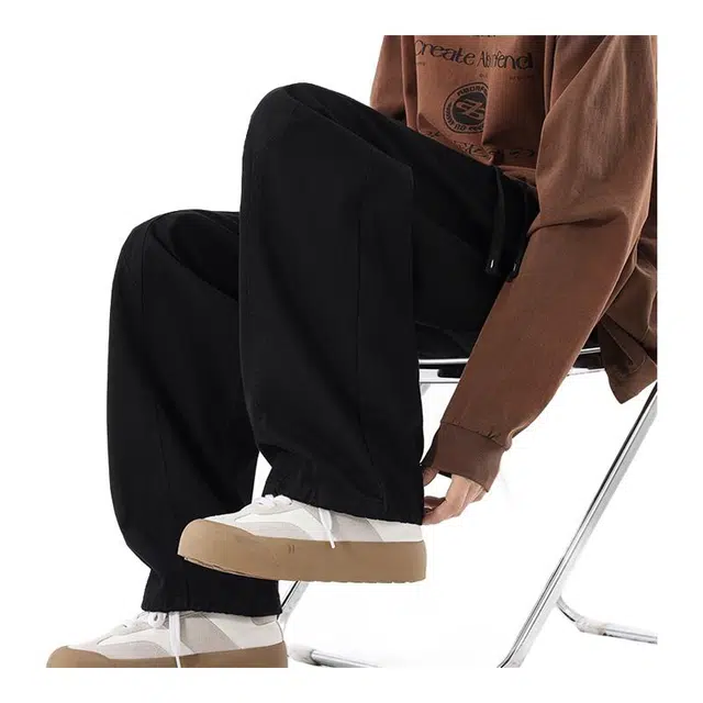 金盾 美式复古时尚舒适弯刀休闲裤 男女同款