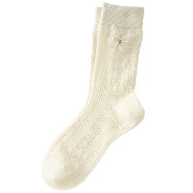 棉武器 蕾丝花边袜学生袜大童袜堆堆袜洛丽塔袜子中筒袜 女款
