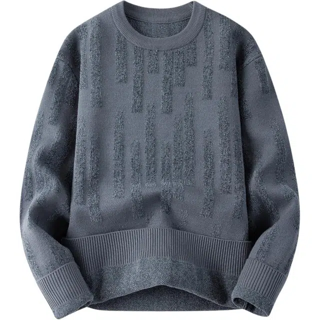 卡丹狄诺 秋冬季男士百搭纯色打底衫毛衣 男款