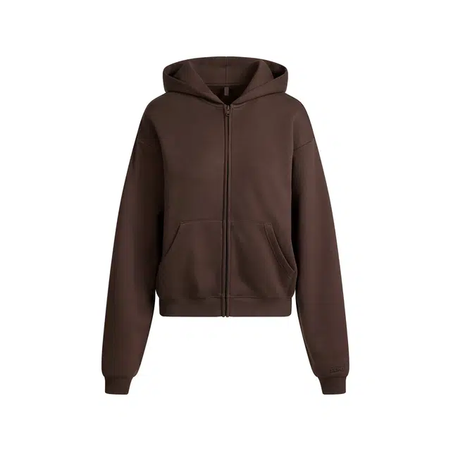 SKIMS FW25 COTTON FLEECE CLASSIC ZIP UP HOODIE